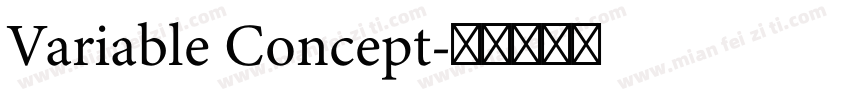 Variable Concept字体转换